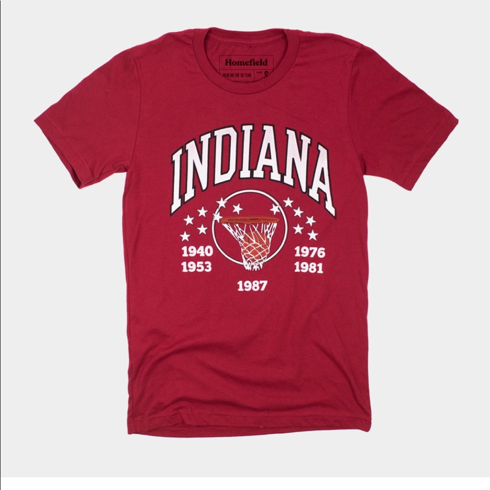 Vintage University of Indiana basketball tee